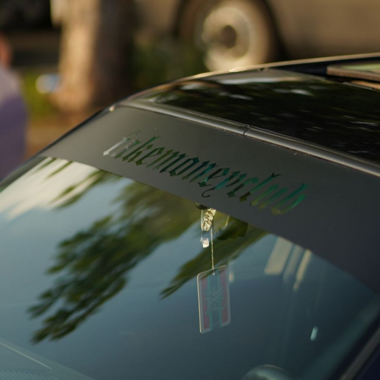 Scheibenbanner ausgeschnitten